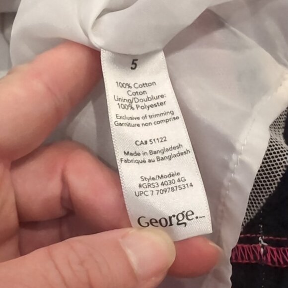 3/$20 George Fit & Flare Party Dress Tulle Circle Print Ribbon Tie Sleeveless - Picture 11 of 13